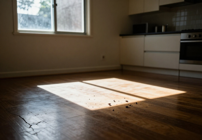 Termite damage in a Rosehill home before treatment